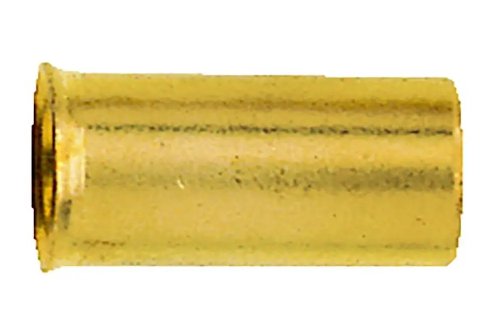 Goldfarbene Stützhülse aus Metall, geeignet zur Verbindung von Rohren, hergestellt von IMI Hydronic Engineering. Das Produkt hat einen zylindrischen Körper und ist glatt.